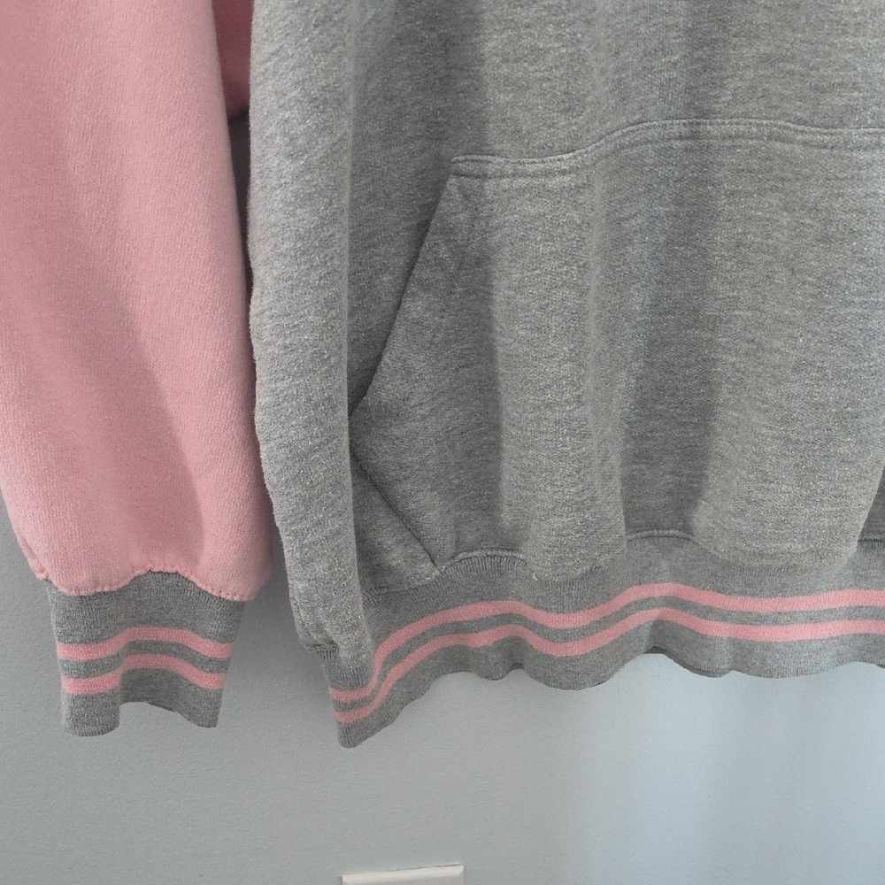 Point Beach Pink & Gray Raglan Sweatshirt - Picture 2 of 3